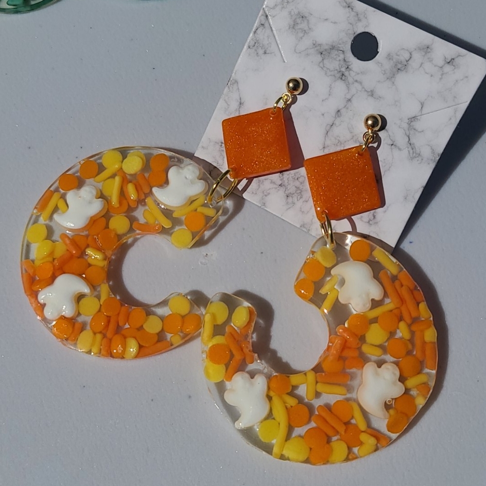 🎃 Halloween Sprinkle Acrylic Earrings